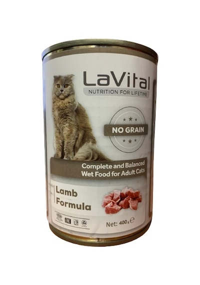 La Vital Kuzu Etli Konserve Yetişkin Kedi Maması 400 G