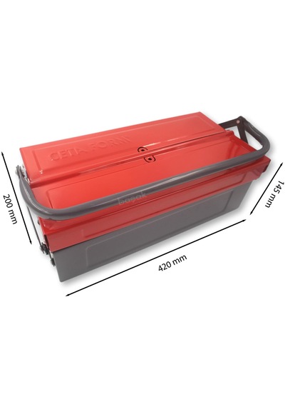 Ceta Form A25-3 420mm Metal Takım Çantası 3 Gözlü