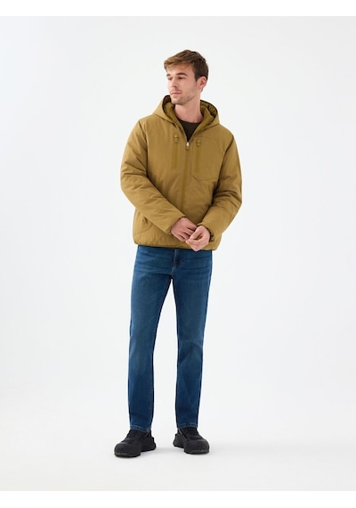 Regular Fit Erkek Mont Mustard