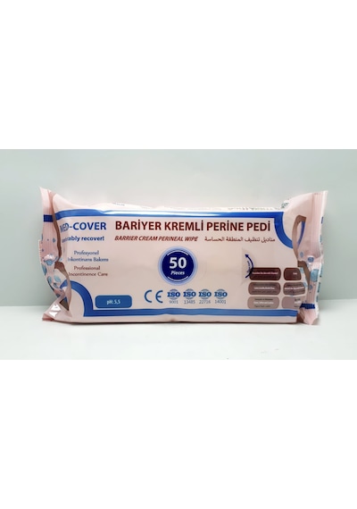 Med-cover Bariyer Kremli Perine Temizleme Pedi 50'li 3 Adet