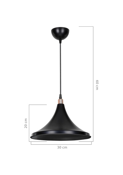 Ag Lightdesign Siyah Sarkıt Avize Salon Mutfak Koridor Yatak Odası Lamba 30 Agnm115 Genel