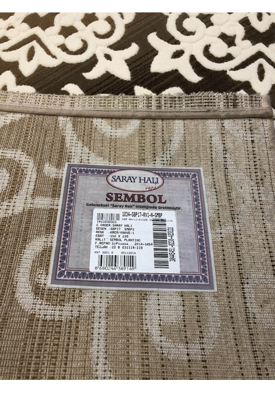 Saray Halı Sembol Sbp 17 Rv1 150X230 Kahve Krem 4 M2 Halı !