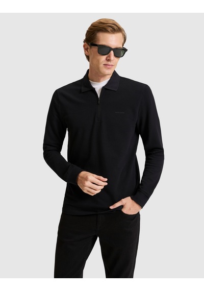 Pierre Cardin Siyah Slim Fit Basic Sweatshirt 50334013-vr046