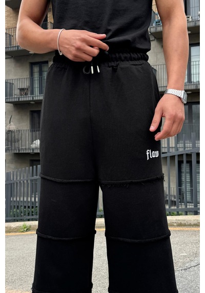 Bad Layers Oversize Ayarlanabilir Lastikli Eşofman Siyah Siyah