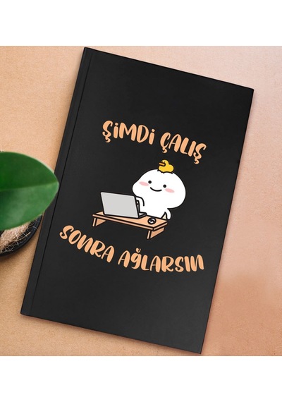 Bk Gift Sert Kapaklı Siyah Lastikli Defter , Arkadaşa Hediye, Yeni İş Hediyesi, Doğum Günü Hediyesi-10