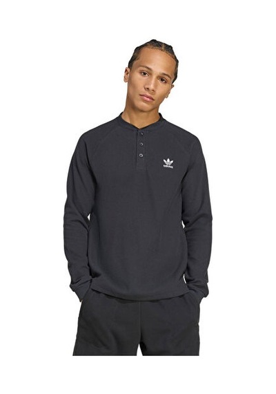 Adidas Essentials Ls Erkek Günlük Sweatshirts Jw1050 Siyah