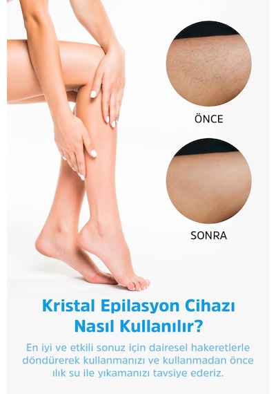 Jiyu Crystal Epilasyon Aleti Tüy Silgisi Tüy Alıcı