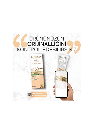 Bioxcin Sun Care Çok Yüksek Korumalı Yağlı Ciltler Için Renkli Güneş Kremi Tinted Spf 50+ 50 Ml