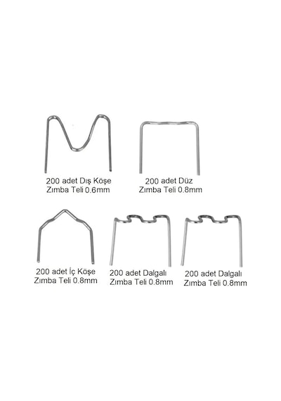 Yate10 1000x Set Plastik Kaynak Zımba Teli