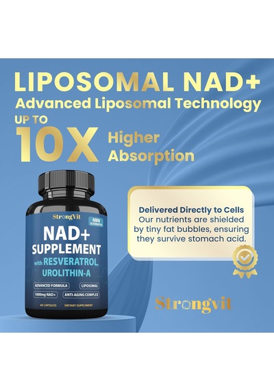 Strongvit Nad+ With Resveratrol Urolithin-a 60 Kapsül
