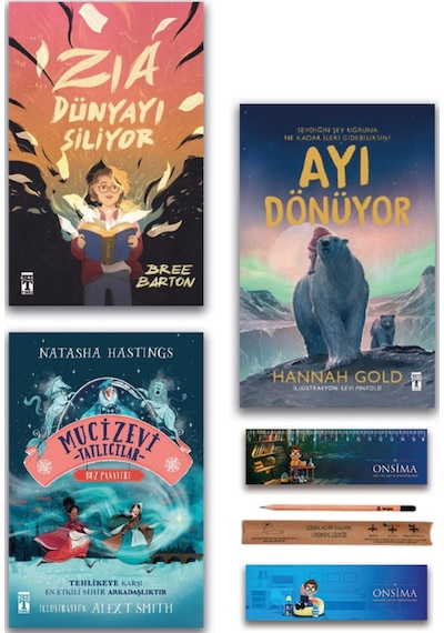 Genç Timaş Ayı Dönüyor - Zia Dünyayı Siliyor - Mucizevi Tatlıcılar Set 3 Kitap