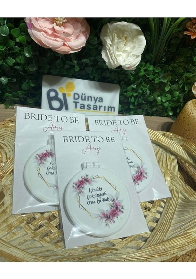 Uv Baskı Hediyelik Ayna Söz, Nişan, Nikah, Düğün, Kına 10 Adet Şeffaf