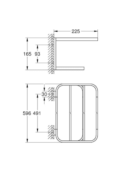 Grohe Selection Banyo Havluluğu - 41066GL0 Altın