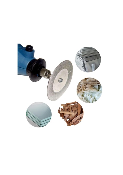 Dremel ve Döner Cihazlar Için 30Mm Dairesel Kesme Elmas Disk