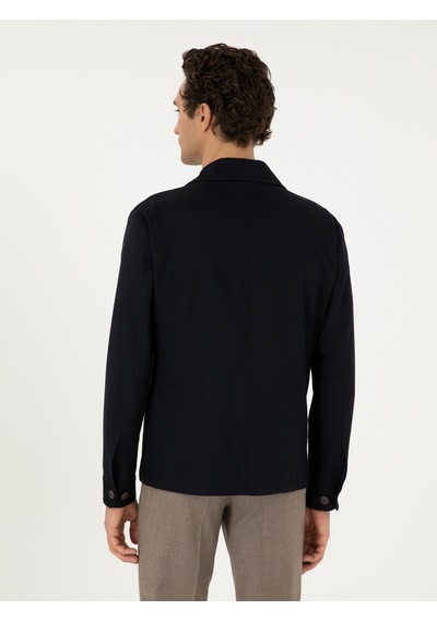 Cacharel Koyu Lacivert Regular Fit Ceket
