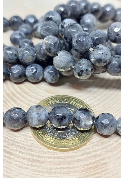 Bileklik Boy Spekrolit Taşı Faset Kesim Yarım Dizi 8mm 18cm Uzunluğundadır Çok Renkli