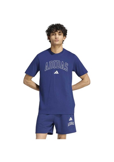 Adidas M Collegıate Erkek Spor Tişört - Kc7184 Mavi