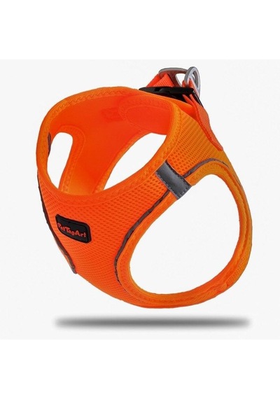 Pettagart Airmesh Neon Turuncu Göğüs Tasması