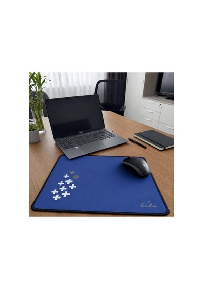 Minimal Plus Desenli Mousepad Mavi 23,5 X 33 Cm Kaymaz Taban Mavi - 829439130 Mavi - 829439130