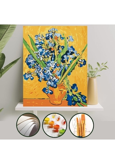 Sayılarla Boyama Tuval Seti 40X50 Cm - Süsen Sayılarla Boyama Tuval Seti 40X50 Cm - Süsen