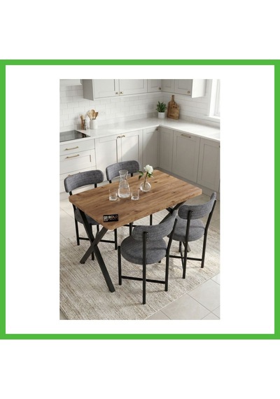 Vaveni Mutfak Masası 4 Sandalyeli Set 110x70 Cm Modern Bahçe Cafe Masa Takımı 4 Kişilik Tedy 9880 Gri Arz Vaveni Mutfak Masası 4 Sandalyeli Set 110x70 Cm Modern Bahçe Cafe Masa Takımı 4 Kişilik Tedy 9880 Gri Arz