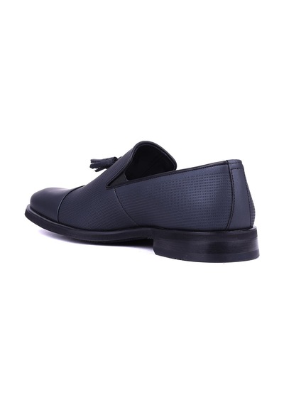 Shoetyle - Hakiki Deri Mat Siyah Erkek Klasik Ayakkabı - 900-4702-1472