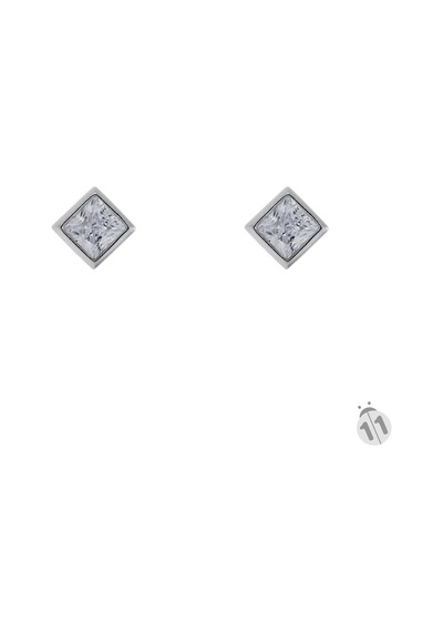 925 Ayar Zirkon Taşlı Vidalı Gümüş Küpe N11.10429