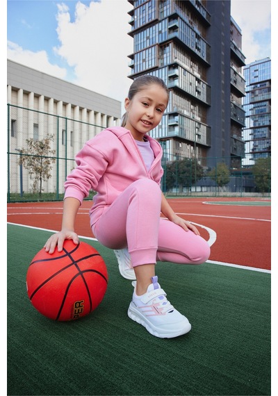 Vicco Jungle Havalı Taban Kız Okul Öncesi Beyaz/pudra Spor Ayakka Beyaz - Pudra