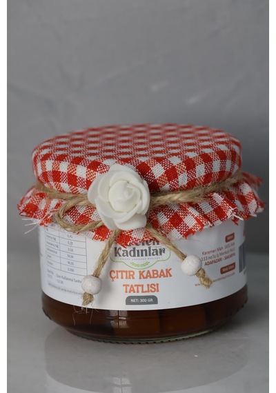Çıtır Kabak Tatlısı Geleneksel Ev Yapımı Tatlı Cam Kavanoz 300 Gr