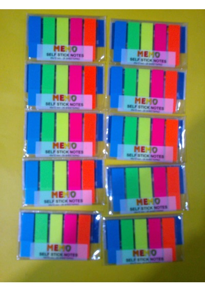 İşaret Postiti 12 Mmx 45 Mm 5 Renk Her Renk 25 Adet 10 Paket Fiya