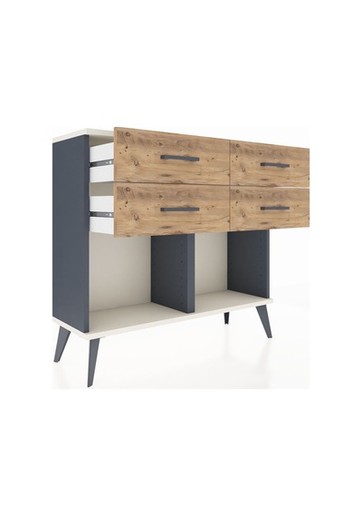 Arges Şifonyer 4 Çekmeceli 88x30x80 Antrasit-aytaşı/çam Aytaşı/çam Arges Şifonyer 4 Çekmeceli 88x30x80 Antrasit-aytaşı/çam Aytaşı/çam