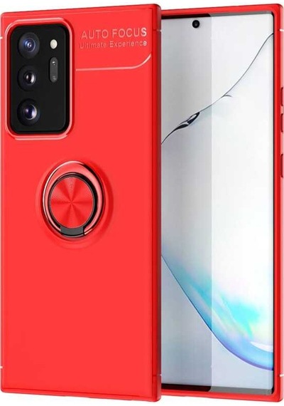 Samsung Uyumlu Galaxy Note 20 Ultra Kılıf Yüzüklü Magnetli Ravel Case