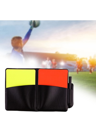 Suntek Futbol Hakem Kartları, Kırmızı Kart Sarı Kart, Pvc Ve Cep Kitaplı