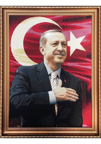 Figüratif Seri-18 Dokuma Goblen Kumaş-Recep Tayyip Erdoğan2