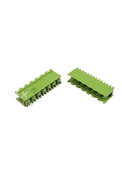 7 Pin Geçmeli Klemens 180' Erkek 5.08mm Yeşil