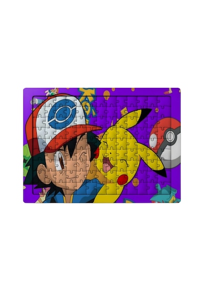 Ghostbastır Design Pokemon Pikachu 99 Parça Ayaklı Puzzle Dekoratif Çocuk Yapbozu 075