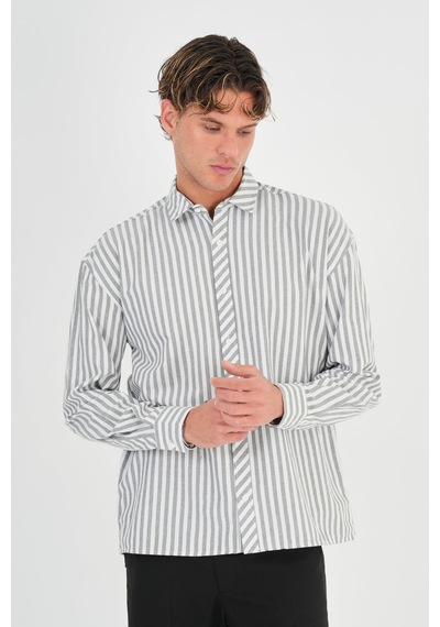 Redline Sven Erkek Oversize Gömlek Haki