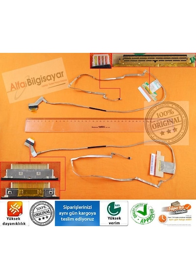 Alfabilgisayar Lenovo Uyumlu G500, 20236,80A6 Data Kablo Lcd Lvds Flex Cable  Or