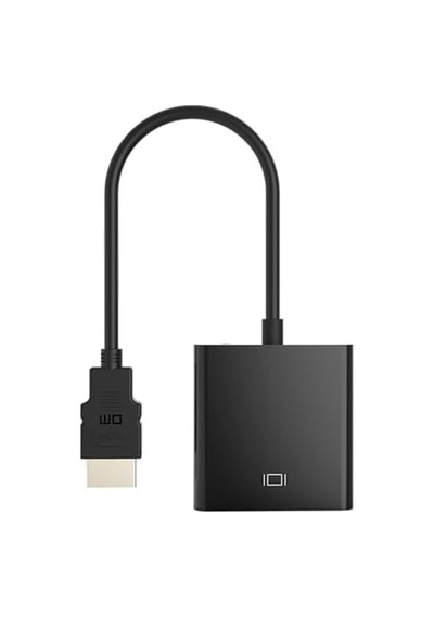 Chb021 Hdmı To Vga Çevirici Dönüştürücü 3.5mm Aux Ses Destekli Çıkış