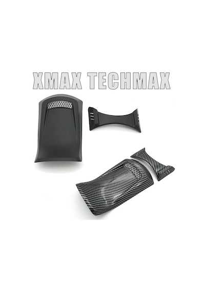 Xmax Techmax 250/300 2023-2024 Benzin Depo Üzeri Koruma Kapak Seti Siyah