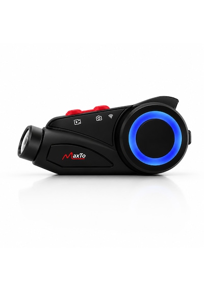 Maxto M3s 2k Hd 1440p Kameralı Motosiklet Kask İnterkom Bluetooth 5.0 Wifi 1000 Metre Intercom Fm Radyo Ip67