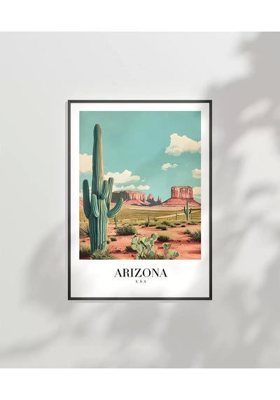 Çerçevesiz Poster Arizona Çölün Simgesi