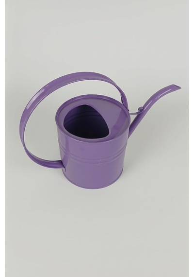 Ella 1 Litre Metal Çiçek Saksı Sulama Kabı Modern Dekoratif Çok Amaçlı Sulak Mor