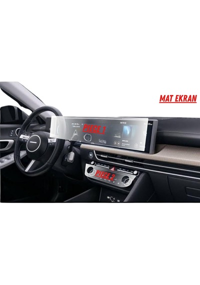 Hyundai Tucson 2026 Hayalet Ve Bilgi Ekran Uyumlu Set Mat Ekran Koruyucu