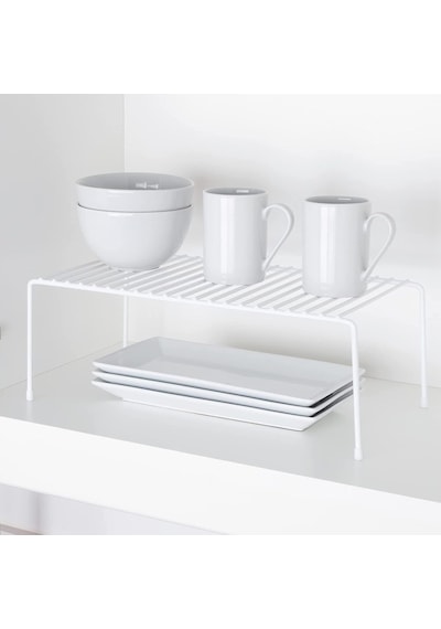 Tel Organizer Dolap Depolama Rafı 22x40cm Beyaz 2 Genel