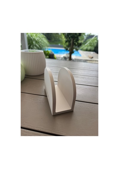 Beyaz Dekoratif Peçetelik 3d Baskı Modern Masaüstü Peçete Tutucu