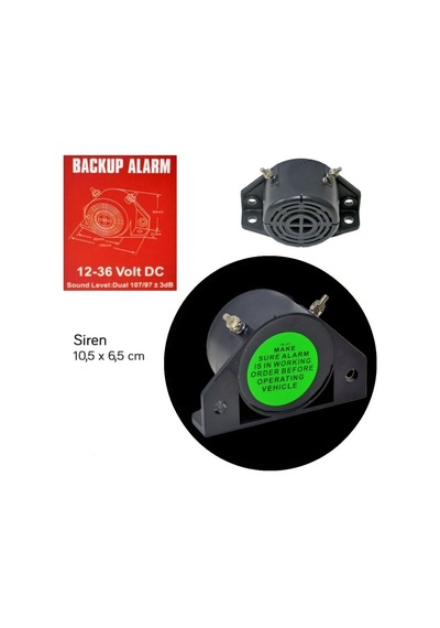 Geri Vites Sireni 12-48V Forklift Tip CE ve TSE Onaylı 11 X 7 Cm BR2740304
