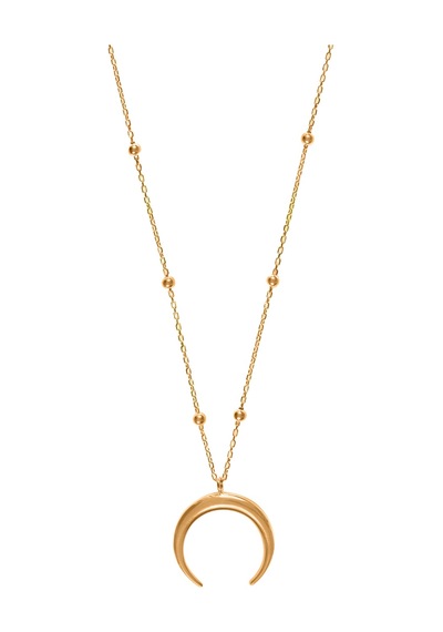 Kuyumcudukkani Top Zincirli"boynuz İfadeli"kolye -37307-r Rose Gold
