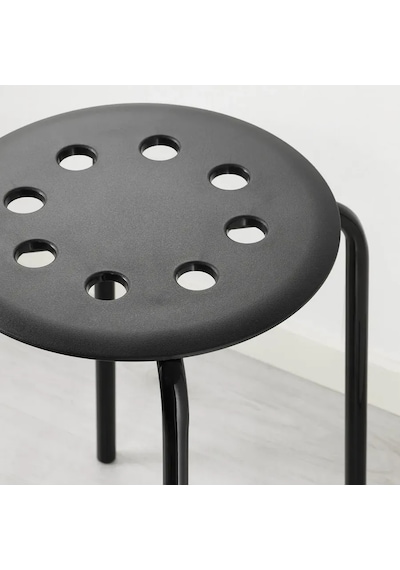 Ikea Marıus Tabure İkea, Siyah 45 Cm 60360928 409568386 Siyah