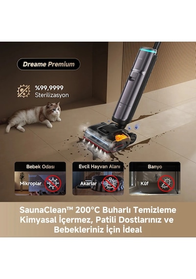 Dreame H16 Pro Steam Islak ve Kuru Süpürge